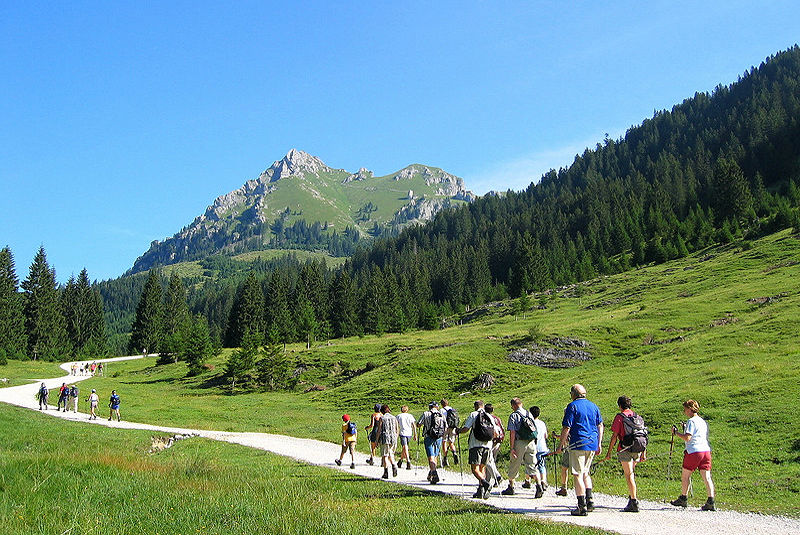Wandergruppe im Tannheimer Tal